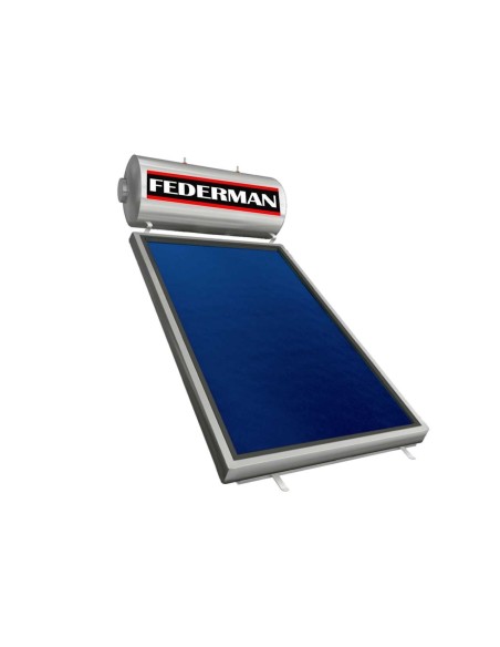 Ηλιακός Θερμοσίφωνας Federman GL 120lt 1,99m2 Διπλής Ενέργειας Επιλεκτίκος Glass